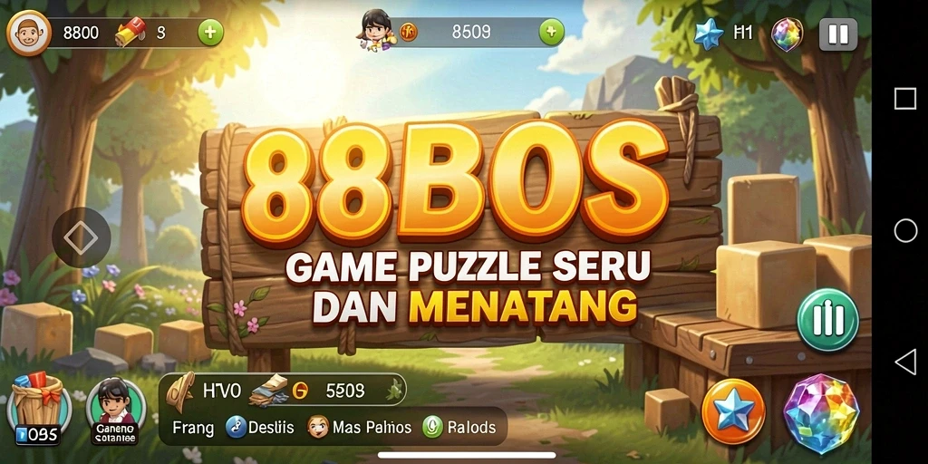 Screenshot gameplay 88BOS menampilkan teka-teki yang menantang dan menarik.