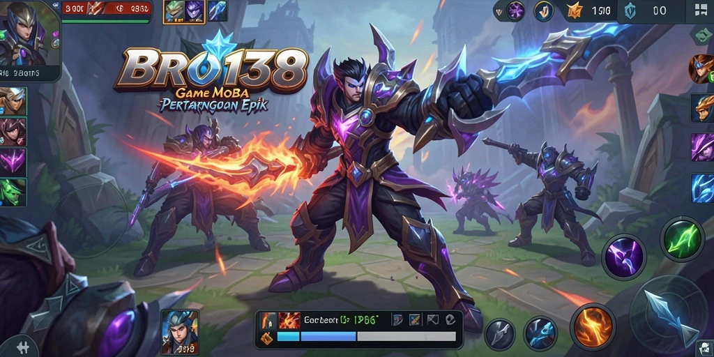 Screenshot gameplay BRO138 dengan pertarungan intens antar pemain.