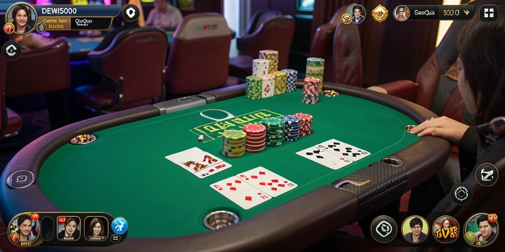 Tampilan gameplay QiuQiu yang seru dan interaktif di DEWI5000.