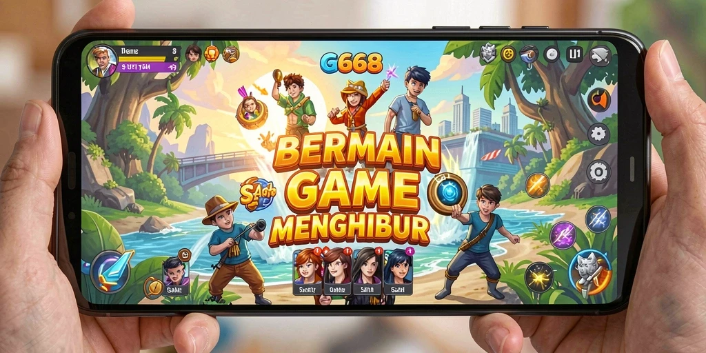 Tampilan gameplay G668 yang menarik dan penuh warna.