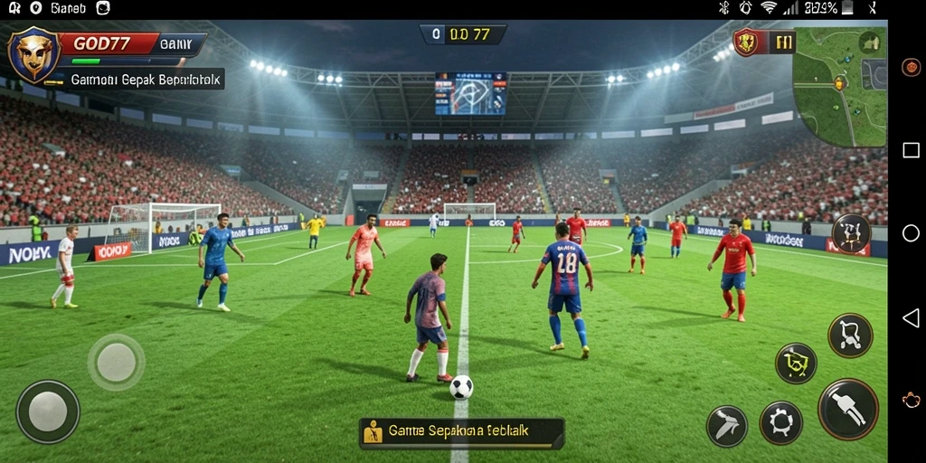 Tampilan gameplay yang mendebarkan dalam GOD77.