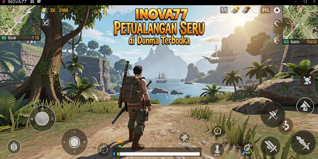 Tampilan gameplay mengesankan dari INOVA77 di dunia Open World.