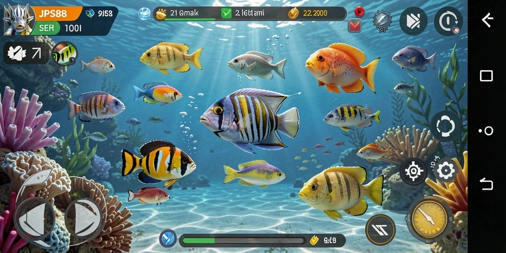 Tampilkan gameplay seru dari JPS88 dengan aksi tembak ikan.