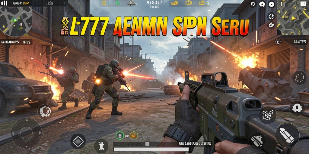 Tampilan gameplay seru dari L777 yang penuh aksi.