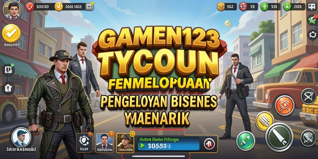 Gameplay seru MAMEN123 yang menantang pengelolaan bisnis.
