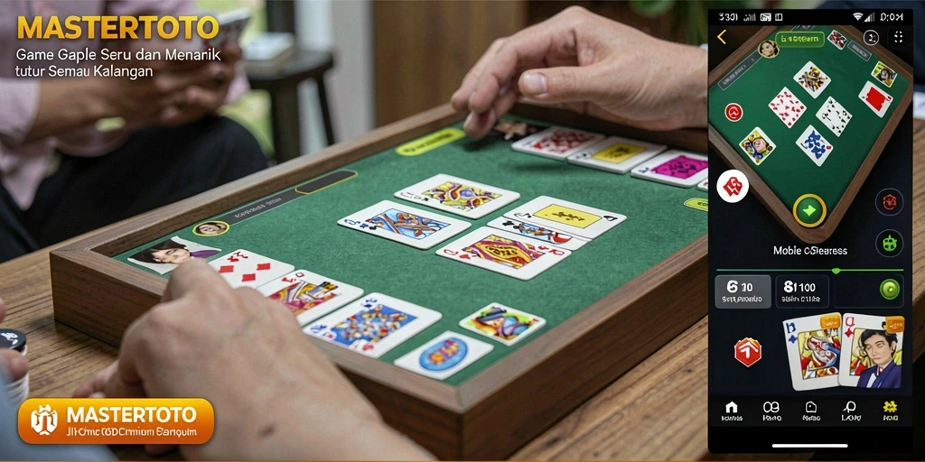 Tampilan seru gameplay Gaple di MASTERTOTO.