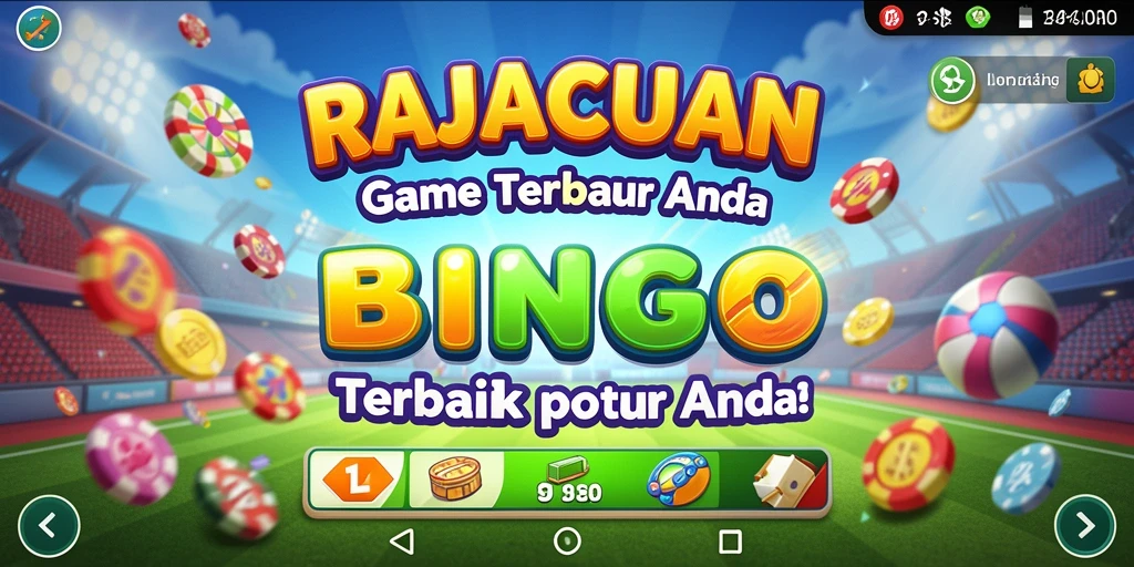 Screenshot utama RAJACUAN yang menunjukkan gameplay Bingo yang seru.