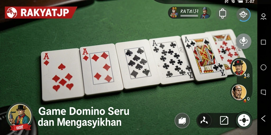 Tampilan gameplay seru di RAKYATJP dengan pemain yang bersaing.