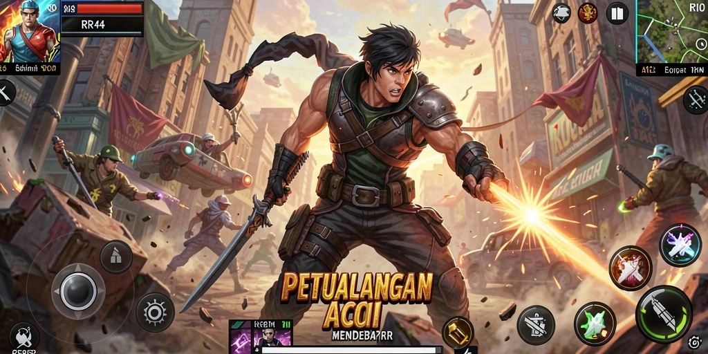 Tangkapan layar menampilkan aksi mendebarkan dalam RR44.