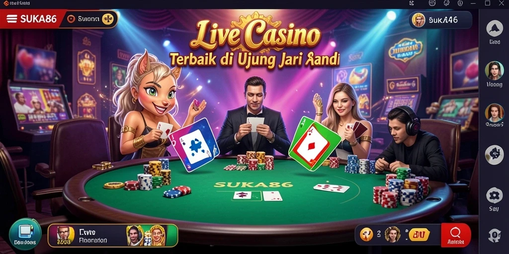 Tampilan gameplay seru dari SUKA86 di Live Casino.