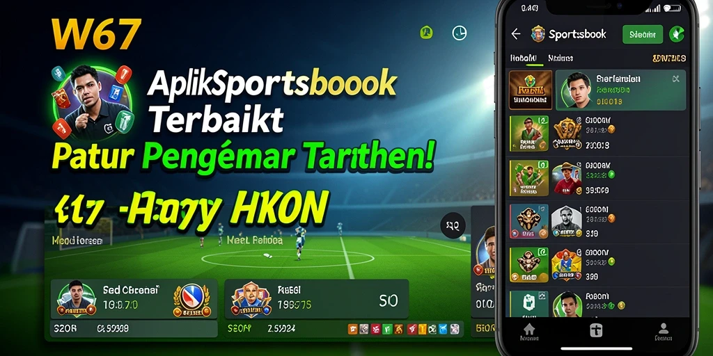 Screenshot gameplay W67 menampilkan berbagai pilihan taruhan olahraga.