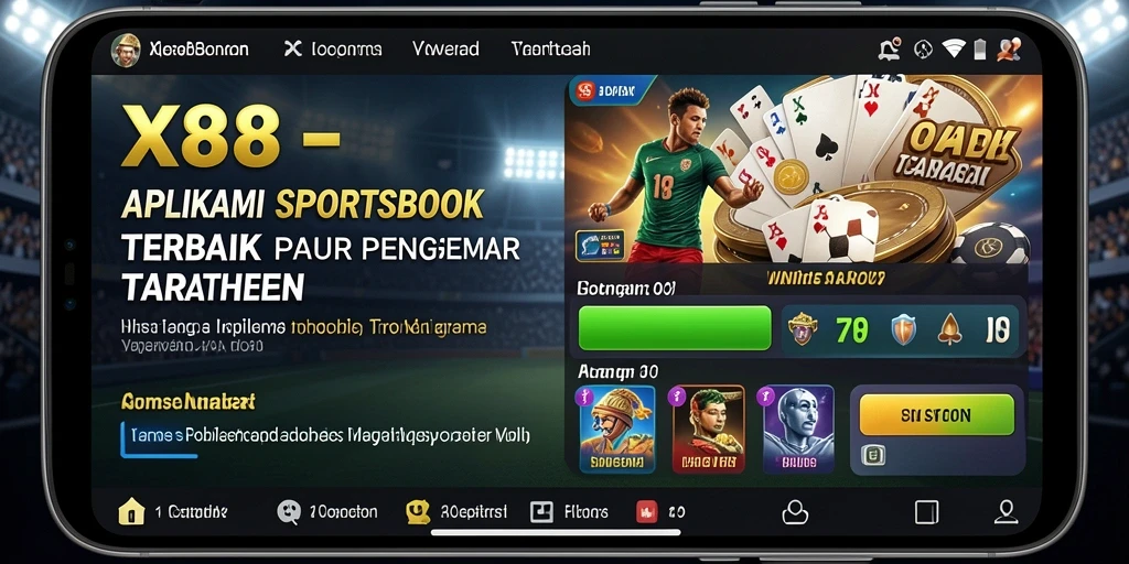 Tampilan gameplay X88 yang menarik dalam taruhan olahraga.