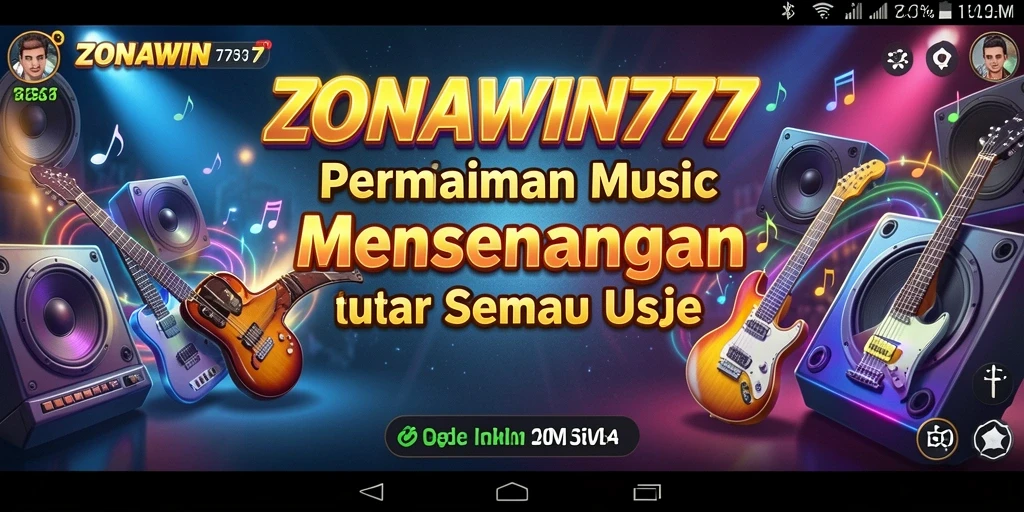 Tampilan gameplay ZONAWIN777 dengan aksi seru dan lagu-lagu favorit.